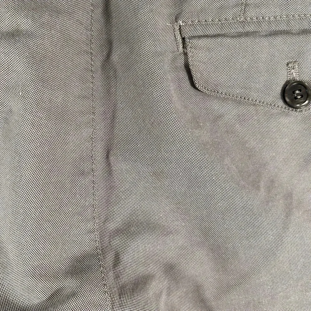Zara Man Pants Men's 30 Solid Grey Pockets Button Zip Office Work Pants